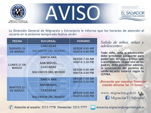horarios