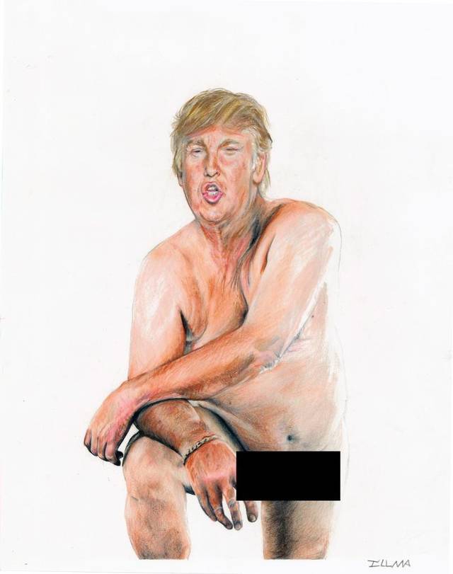 dibujo Donald Trump
