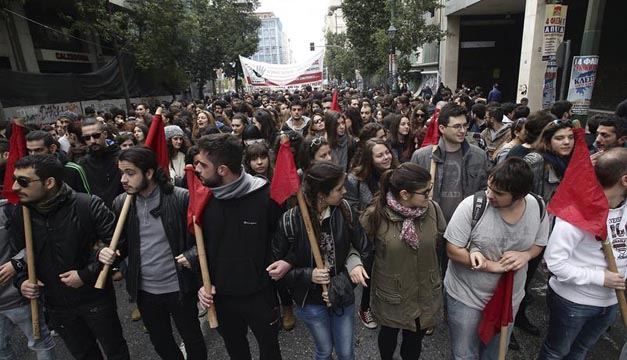 manifestacion en grecia por pensiones-efe