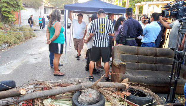 protesta por cambio de ruta