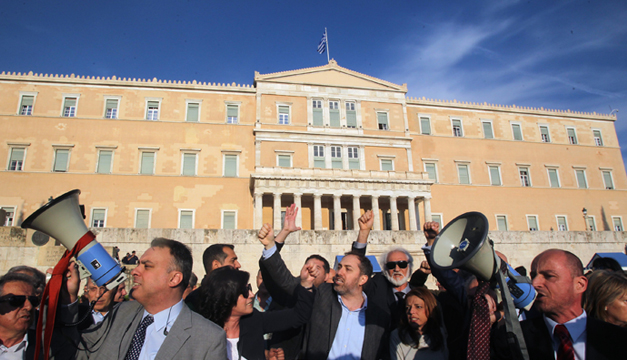 manifestacion en grecia-xinhua