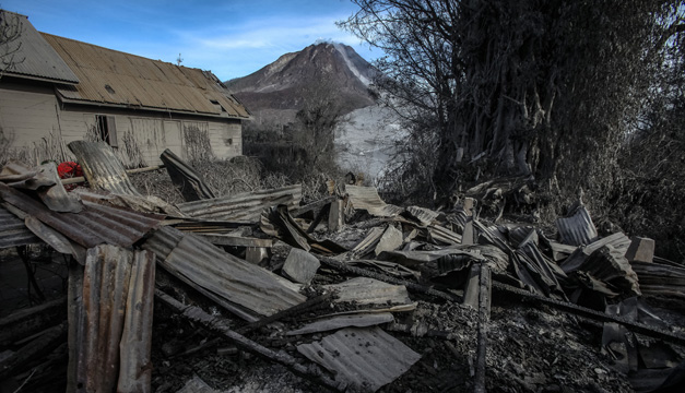 volcan sumatra-Xinhua
