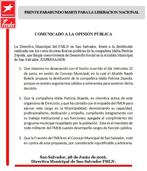 COMUNICADO