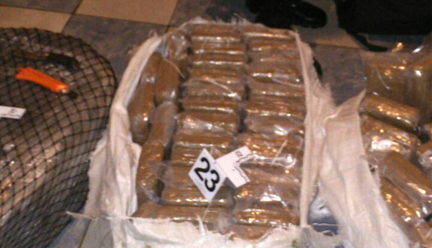 Droga incautada. Fotografía: Tomada de cuenta PNC.