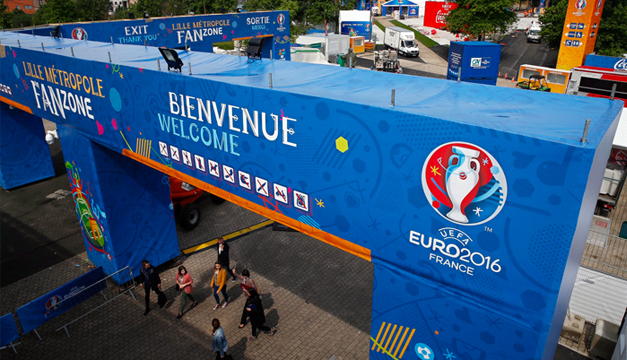 Fotografía: Zona de aficionados de la Eurocopa 2016.