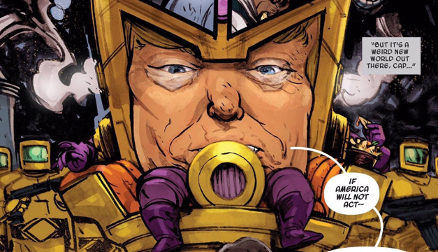 Trump villano comic