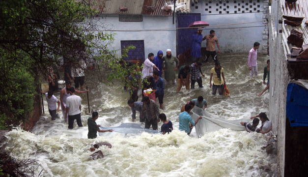 inundacion india-Xinhua