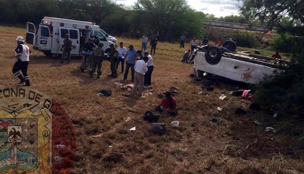 Escena del accidente.