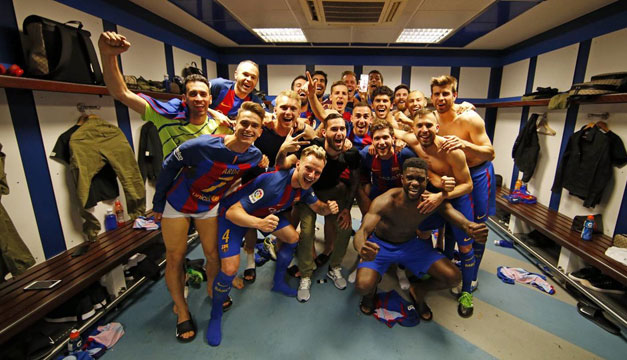 Un hincha del Real Madrid festejó el gol de Messi