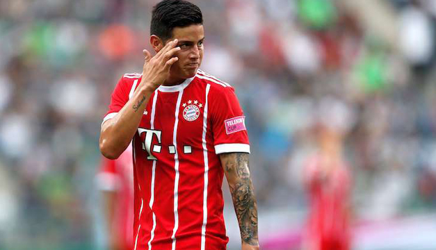 El Bayern Múnich confirma lesión muscular de James Rodríguez El Bayern Múnich confirma lesión muscular de James Rodríguez