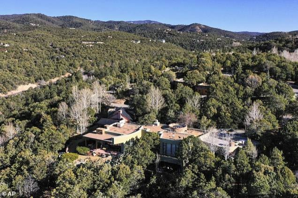 La residencia de la pareja en Santa Fe, Nuevo México.