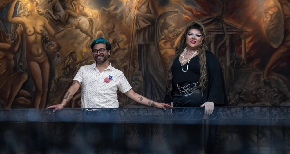 La Drag Queen, Rishelle, posa durante una entrevista con EFE este viernes, en Monterrey (México). EFE/ Miguel Sierra