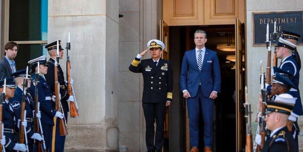 En la reunión participaron la embajadora Milena Mayorga y el lobbista Damián Merlo. / Casa Presidencial.
