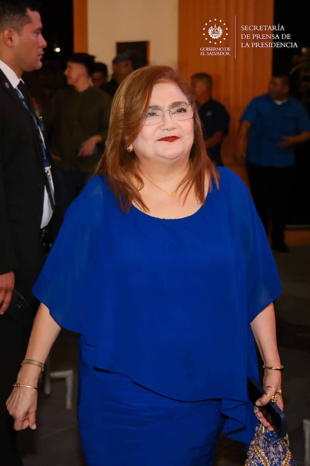 Procuradora para la defensa de los derechos humanos, Raquel de Guevara. / Prensa Presidencia.
