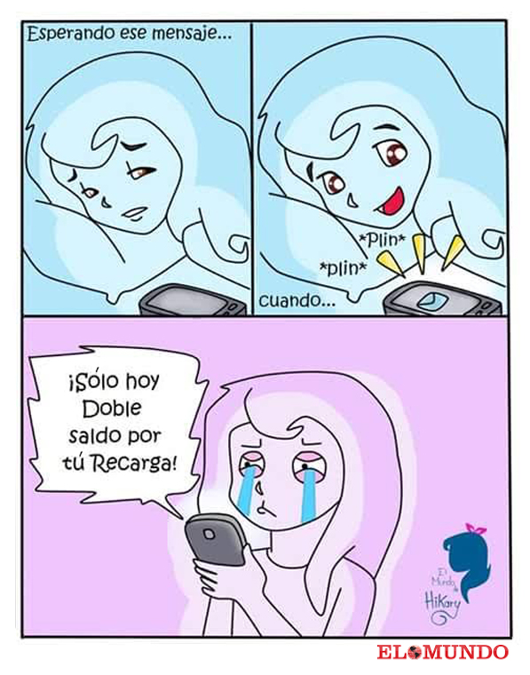 caricatura mensajito