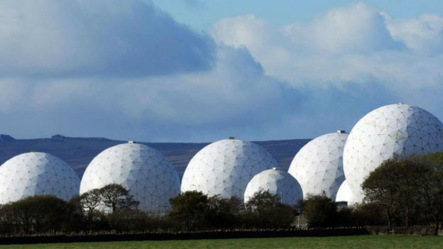 La base de la Real Fuerza Aerea en Menwith Hill