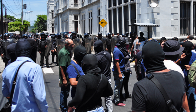 Protestas-policias