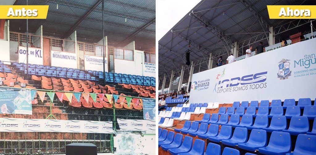 Presidente inaugura remodelación del estadio Juan Francisco Barraza