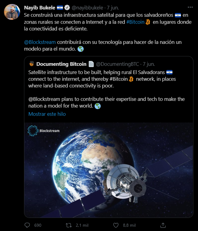 Blockstream dice que El Salvador analiza lanzar bonos públicos basados